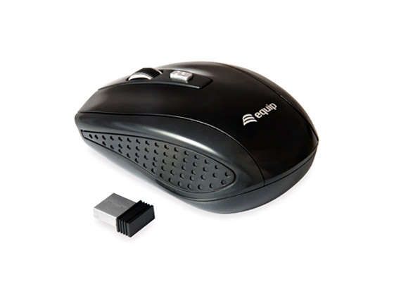 Equip Raton Inalambrico USB 1600dpi - 3 Botones - Uso Ambidiestro - Color Negro