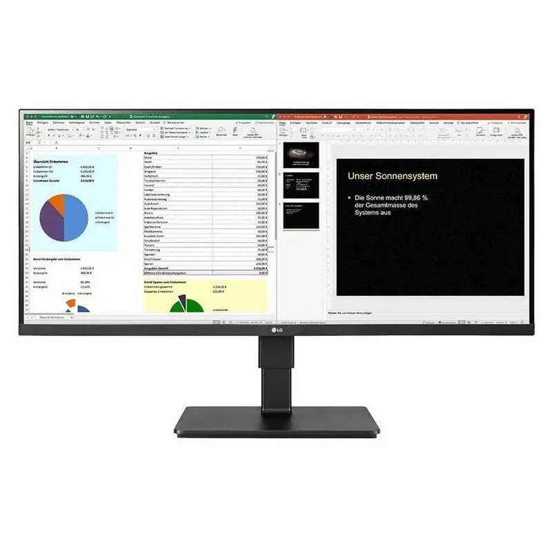 LG Monitor LED 34" LED IPS UltraWide FullHD FreeSync - Respuesta 5ms - Regulable en Altura, Giratorio e Inclinable - Angulo de Vision 178º - 21:9 - HDMI, VGA, DisplayPort - VESA 100x100mm