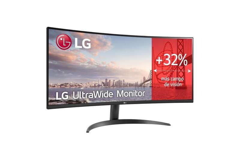LG Monitor Ultrawide Curvo 34" - Panel VA 3440 x 1440p - 21:9 - 5ms - VESA 100x100