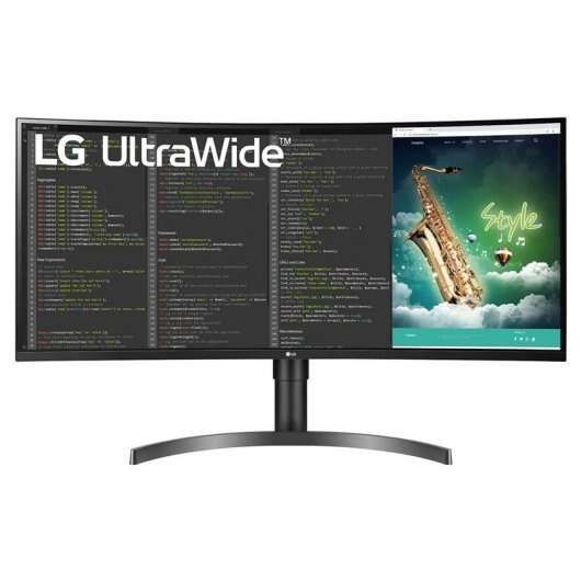 LG Monitor Curvo LED 35" UWQHD 100Hz FreeSync - Respuesta 5ms - Altavoces - Angulo de Vision 178º - 21:9 - HDMI, USB-A, C, DisplayPort - VESA 100x100mm