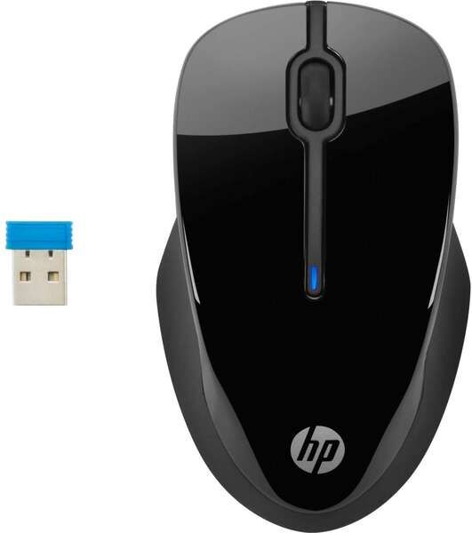 HP 250 Raton Inalambrico USB 1600dpi - 3 Botones - Uso Ambidiestro - Color Negro