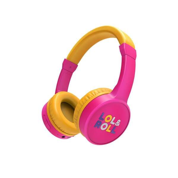 Energy Sistem Lol&Roll Pop Kids Auriculares Bluetooth - Compartir Musica - Bluetooth 5.1 - <85 Db Limite de Volumen - Mi - Color Rojo