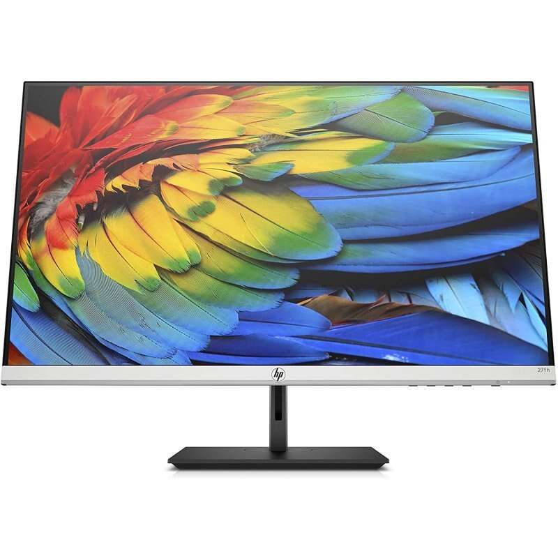 HP Monitor LED 23.8" IPS FullHD 1080p - FreeSync - Respuesta 5ms - 16:9 - HDMI, VGA - Color Negro/Plata
