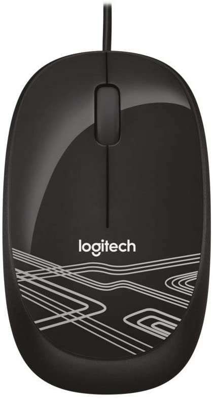 Logitech M105 Raton USB 1000dpi - 3 Botones - Uso Ambidiestro - Cable de 1.50m - Color Negro