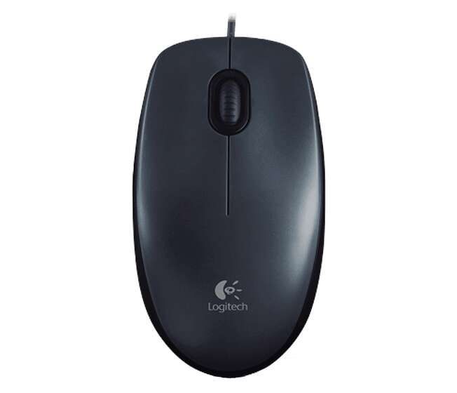 Logitech M100 Raton USB 1000dpi - 3 Botones - Uso Ambidiestro - Cable de 1.80m - Color Gris