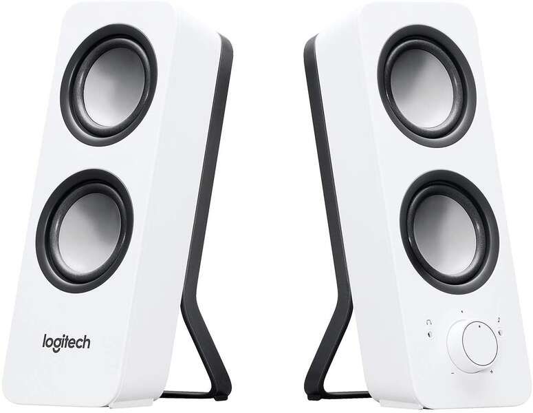 Logitech Z200 Altavoces Mutimedia Estereo 10W - Entrada Jack 3.5mm - Cable de 1.80m - Color Blanco