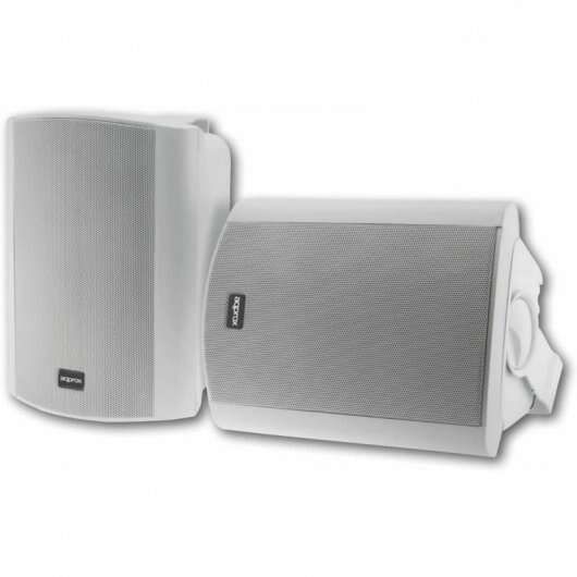 Approx Altavoces 2.0 Autoamplificados para Pizarras Digitales 60W - Cuerpo de Madera - Rejilla Metalica - 2x RCA, 1x Line - Incluye Soporte de Pared