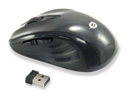 Conceptronic Raton Inalambrico USB 1600dpi - 5 Botones - Uso Diestro - Color Negro