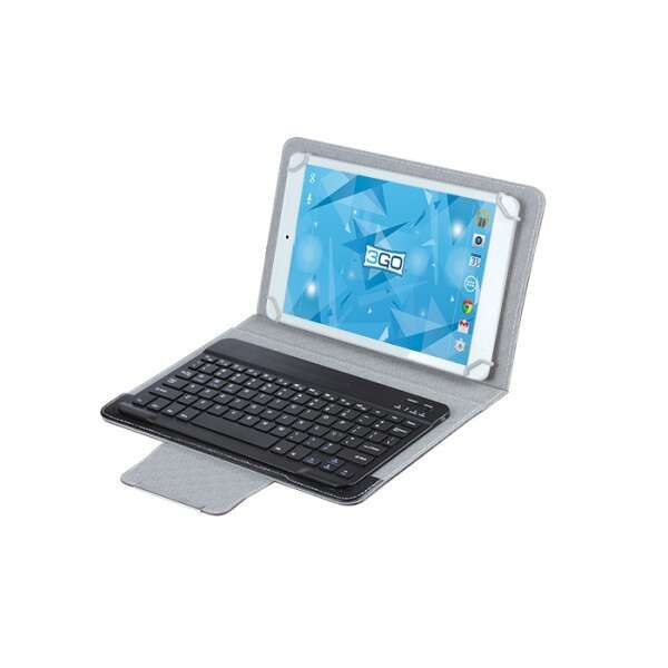 3GO CSGT28 Funda para Tablet 10" con Teclado BT Negra