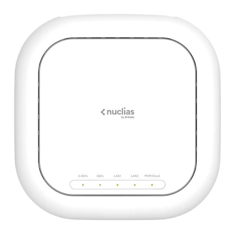 D-Link Punto de Acceso Nuclias AC1900 Wave 2 WiFi Doble Banda - Gestionado en la Nube - 2x 10/100/1000Mbps Ethernet PoE, 1x Serie de Consola 10/100/1000Mbps - Cifrado WPA3