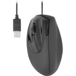 Urban Factory Ergo Raton Vertical Ergonomico USB 2400dpi max. para Zurdos - 3 Botones - Cable de 1.50m - Color Negro
