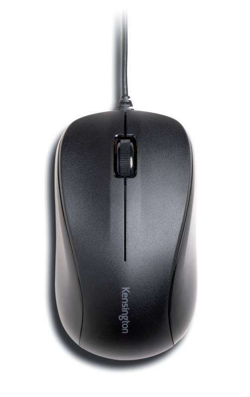 Kensington Valumouse Raton de 3 Botones con Cable - Sensor Optico de Alta Definicion - Negro