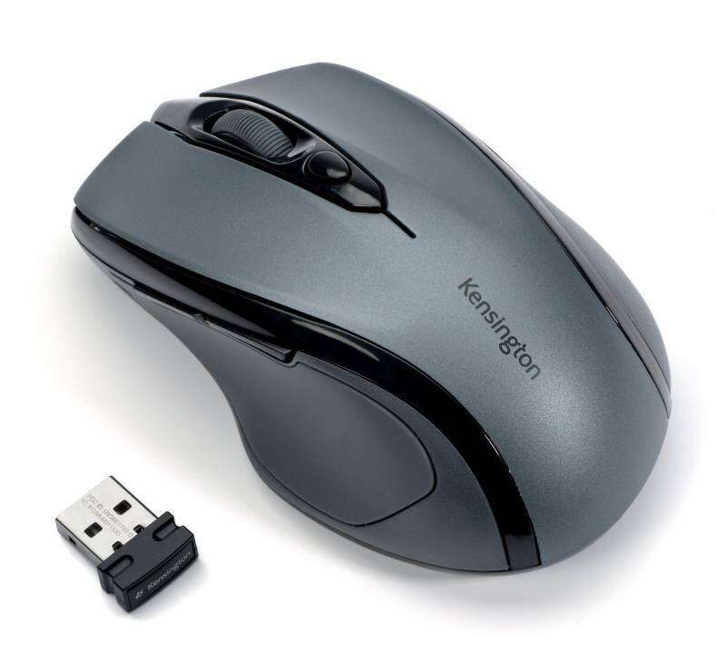 Kensington Raton Inalambrico PRO Fit Tamaño Mediano Ergonomico 1750Ppp - Gris Grafito