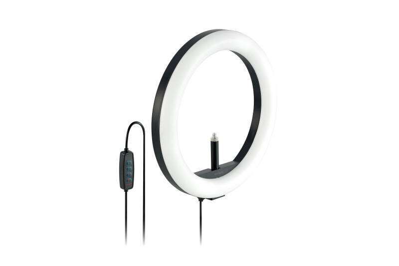Kensington L1000 Anillo de Luz Bicolor para Videoconferencias - Iluminacion Perfecta - 96 Leds - Control de Brillo - sin Enchufe - Soporte para Webcam - Configuracion Profesional - Cumple con Mil-Std-810H