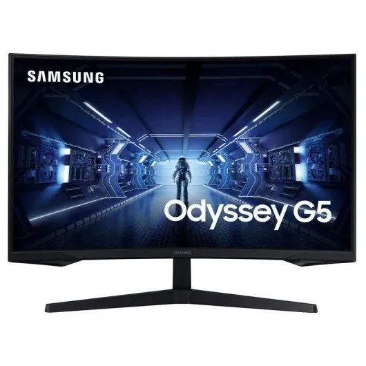 Samsung Odyssey G5 Monitor 32" LED VA Curvo 1000R WQHD 144Hz FreeSync Premium - Respuesta 1ms - Angulo de Vision 178º - 16:9 - HDMI, DP - VESA 75x75mm