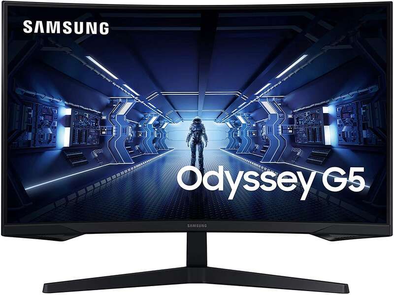 Samsung Odyssey G5 Monitor Curvo LED 32" WQHD 144Hz FreeSync Premium - Respuesta 1ms - Angulo de Vision 178º - 16:9 - HDMI, DP - VESA 75x75mm
