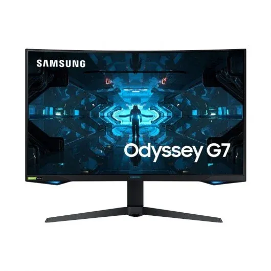 Samsung Odyssey G7 Monitor Curvo 32" QLED QHD 240Hz - Respuesta 1ms - 16:9 - Angulo de Vision 178º - USB-A, HDMI, DisplayPort - VESA 100x100mm