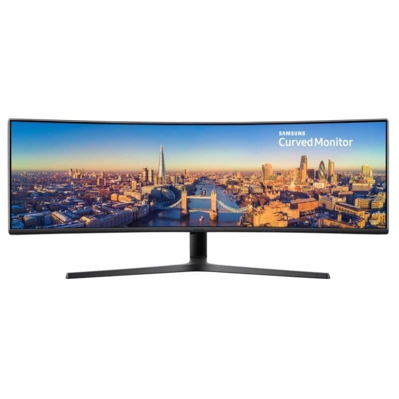 Samsung Monitor Curvo LED 49" QLED UltraWide FullHD 144Hz - Altavoces 7W - Giratorio - Respuesta 5ms - 32:9 - USB-A, USB-C, HDMI, DP - VESA 100x100 - Color Negro