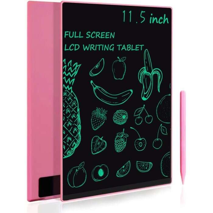 Leotec Eleven Pizarra Digital LCD 11.5" de Tinta Electronica - Sin Luz Azul - Boton de Bloqueo - Lapiz Magnetico - Color Rosa