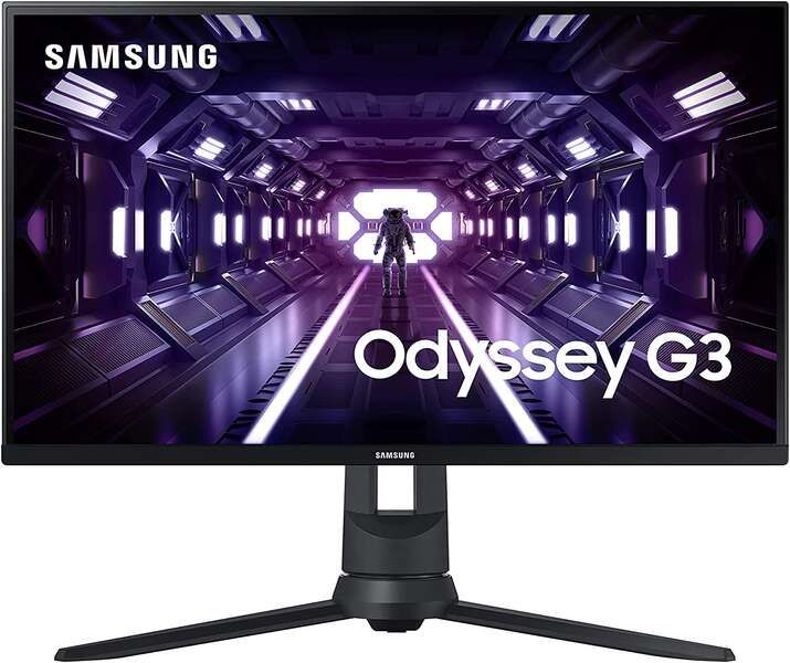 Samsung Odyssey G3 Monitor Gaming LED 24" VA FullHD 1080P 144Hz FreeSync Premium - Respuesta 1ms - Regulable en Altura, Giratorio e Inclinable - Angulo de Vision 178° - 16:9 - HDMI, DisplayPort - VESA 100x100mm