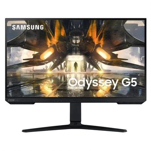 Samsung Odyssey G5 Monitor 27" LED IPS QuadHD 165Hz FreeSync Premium - Respuesta 1ms - Ajustable en Altura, Giratorio e Inclinable - Angulo de Vision 178º - 16:9 - HDMI, DisplayPort - VESA 100x100mm