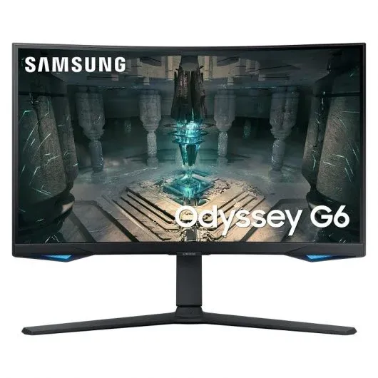 Samsung Odyssey G6 Monitor 32" LED VA Curvo 1000R QHD 240Hz FreeSync Premium Pro - Respuesta 1ms - Ajustable en Altura, Giratorio e Inclinable - Angulo de Vision 178º - Modo Smart TV - HDMI, USB, DP - VESA 100x100mm