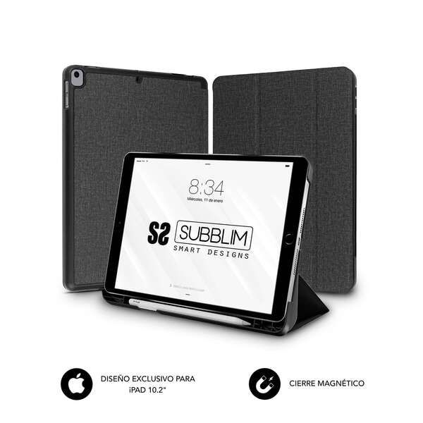 Subblim Funda Exclusiva para Ipad 10,2" - Proteccion Total - Diseño Moderno - Material Resistente - Facil Instalacion - Angulos de Vision - Acceso a Funciones - Ultraligera - Interior Aterciopelado - Transporte Seguro - Ajuste Perfecto