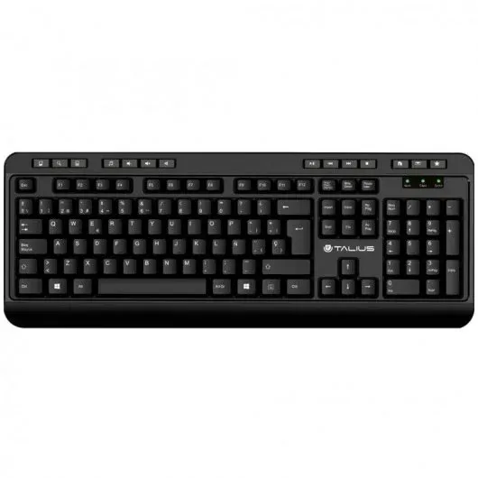 Talius KB-503 Teclado USB Multimedia - Formas Redondeadas - Color Negro