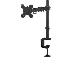 3GO Soporte de Mesa con Brazo Articulado para Monitor de 14"-27" - Giratorio, Inclinable y Extensible - Gestion de Cables - Peso Max. Total 8kg - VESA 100x100mm