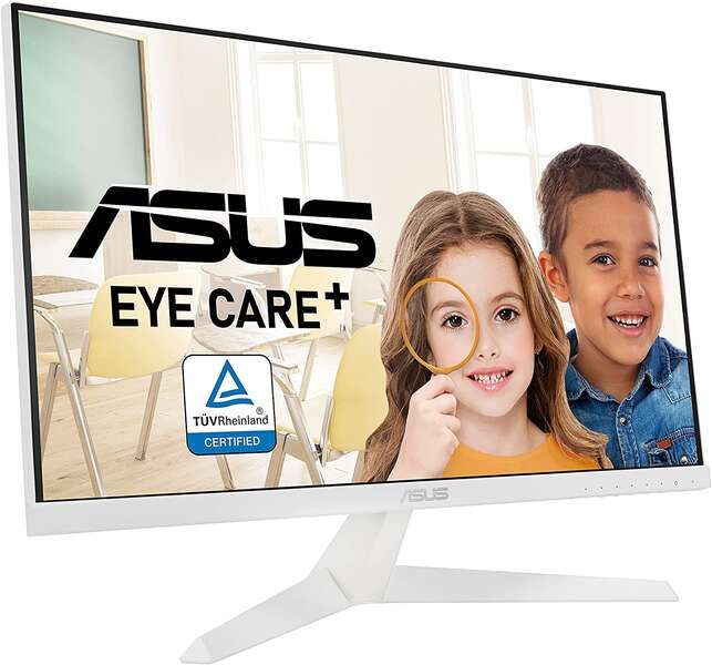 Asus VY249HE-W Monitor 23.8" LED IPS Full HD 1080p 75Hz FreeSync - Respuesta 1ms - Angulo de Vision 178° - 16:9 - HDMI, VGA - VESA 100x100mm