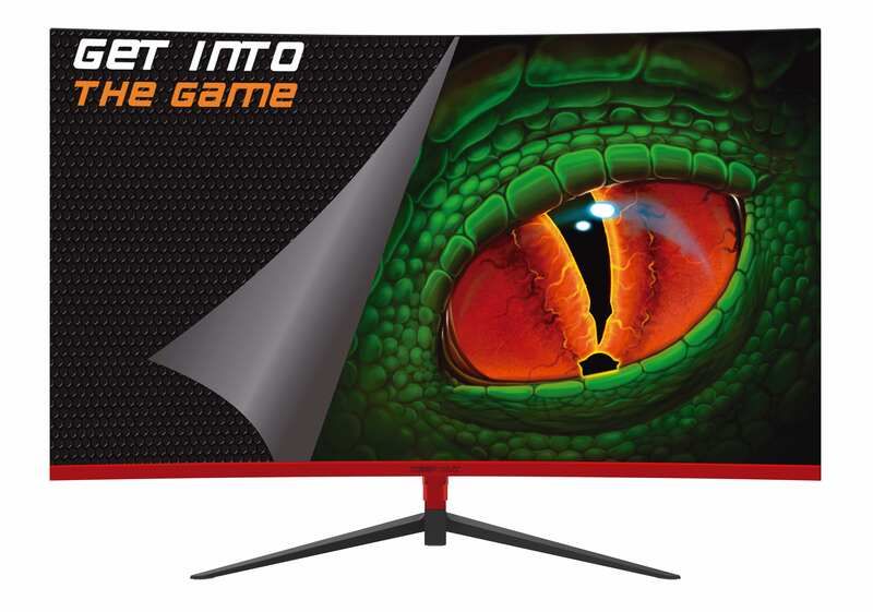 KeepOut Monitor Gaming LED 27" Curvo R1500 FullHD 1080p 100Hz - Respuesta 1ms - Angulo de Vision 176º - 16:9 - Altavoces 6W - HDMI, DVI, VGA - VESA 100x100mm
