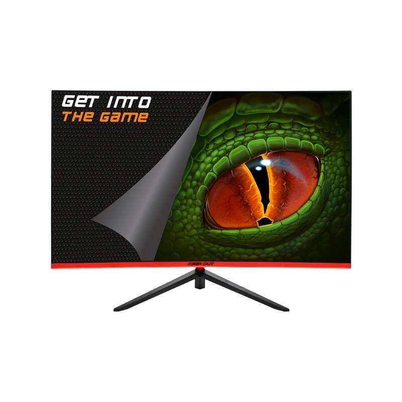 KeepOut Monitor Gaming LED 27" Curvo 1800R QHD 2K 165Hz - Respuesta 1ms - Angulo de Vision 178º - Altavoces 6W - 16:9 - HDMI, DisplayPort - VESA 100x100mm