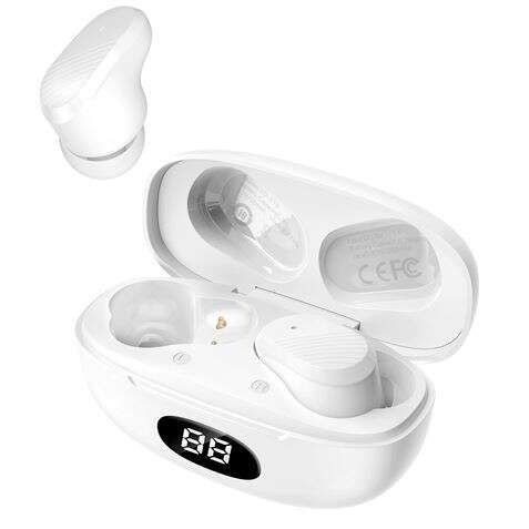 XO Auriculares Inalambricos Bluetooth 51 - Hasta 4 Horas de Musica - Bateria Auricular 30Mah - Bateria Caja de Carga 250Mah - Cable de Carga Tipo C - Color Negro