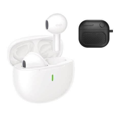 XO Auriculares TWS X26 - Funda de Silicona + Cordon - Color Negro