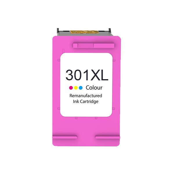 HP 301XL Color Cartucho de Tinta Remanufacturado - Muestra Nivel de Tinta - Reemplaza CH564EE/CH562EE HP 301XL Color Cartucho de Tinta Remanufacturado - Muestra Nivel de Tinta - Reemplaza CH564EE/CH562EE