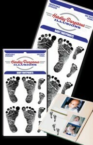 Baby Footprints Removable Illusion Stickers