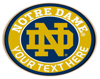 Notre Dame Personalized Roundel Mat Notre Dame Personalized Roundel Mat