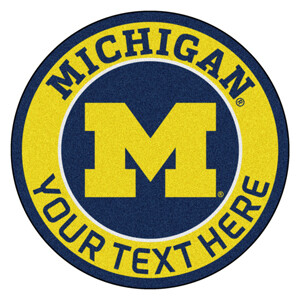 Michigan Personalized Roundel Mat Michigan Personalized Roundel Mat