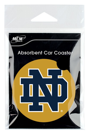 Notre Dame Absorbent Stone Car Coaster (Set of 2) Notre Dame Absorbent Stone Car Coaster (Set of 2)