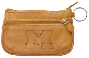 Michigan Leather Coin Case & ID Wallet