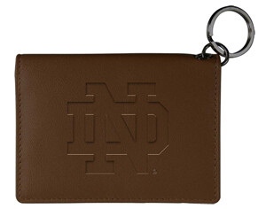 Notre Dame Leather Snap ID Holder