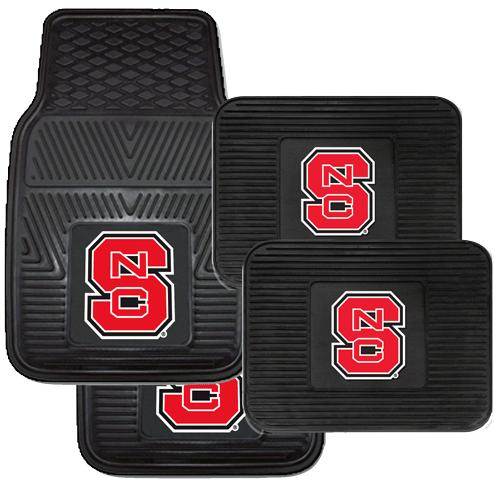 NC State Wolfpack Vinyl Auto Mat Set (4-piece) NC State Wolfpack Vinyl Auto Mat Set (4-piece)
