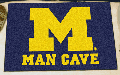 Michigan Wolverine Man Cave Rug/Mat: 4 Sizes Available! Michigan Wolverine Man Cave Rug/Mat: 4 Sizes Available!