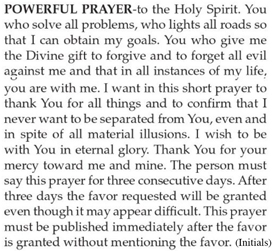 Powerful Prayer To The Holy Spirit