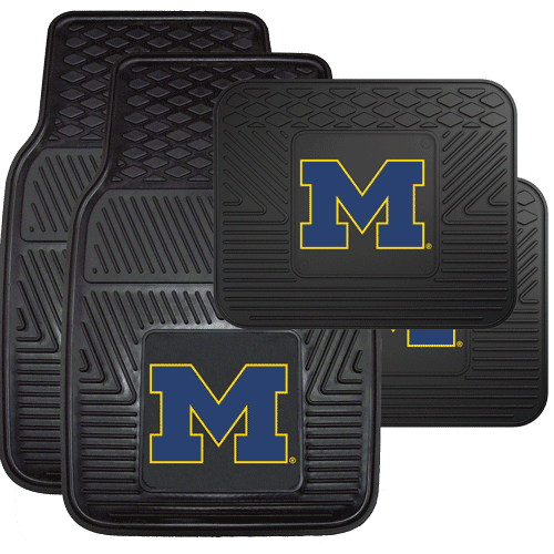 Michigan Wolverine Vinyl Auto Mat Set (4-piece) Michigan Wolverine Vinyl Auto Mat Set (4-piece)