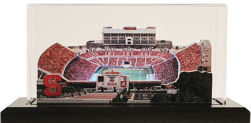 NC State Carter Finley Stadium Replica w/LED Lighting and Display Case NC State Carter Finley Stadium Replica w/LED Lighting and Display Case