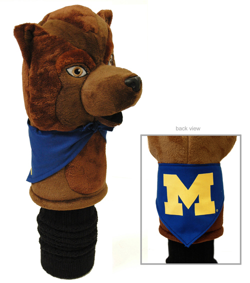 Michigan Wolverine Mascot Golf Head Cover Michigan Wolverine Mascot Golf Head Cover
