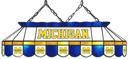 Michigan MVP Billiard Table Stained Glass Lamp Michigan MVP Billiard Table Stained Glass Lamp