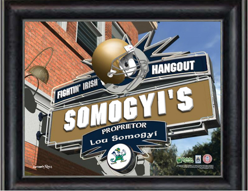 Notre Dame Sports Hangout Personalized Print Notre Dame Sports Hangout Personalized Print