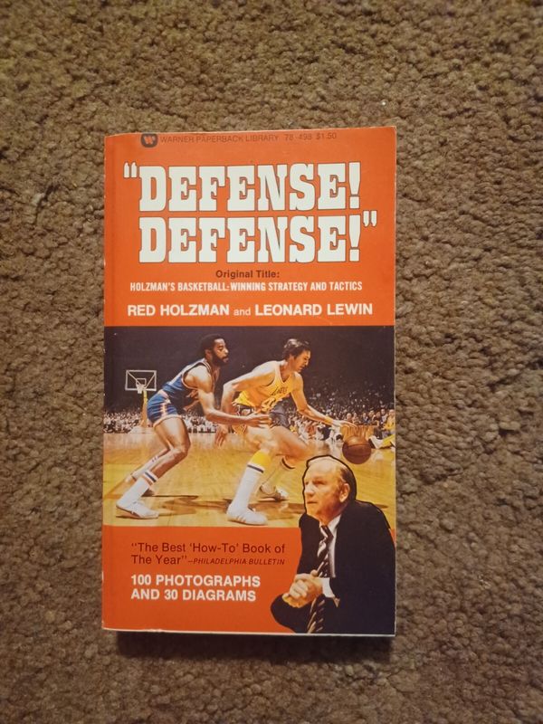 Defense Defense By Red Holzman & Leonard Lewin First Printing 1974 Paperback